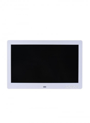 LCD Digital Picture Frame White 25x16x2.3centimeter