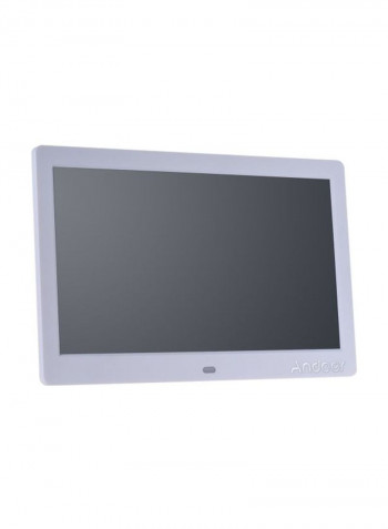 LCD Digital Picture Frame White 25x16x2.3centimeter