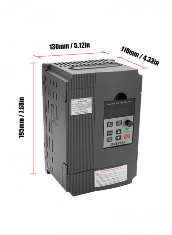 Universal VFD Frequency Speed Controller 2.2KW 12A 220 V AC Motor Drive Single-Phase In Three-Phase Out Variable Inverter AT1-2200S Multicolor 21.5x20.0x16.0cm