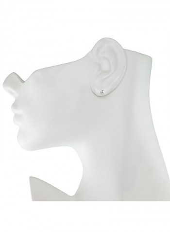 Sterling Silver Love Knot Stud Earrings