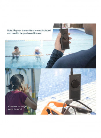 Coach Swimming Training Bone Conduction Wireless Sports Headphone Black