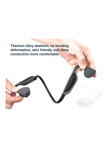 Coach Swimming Training Bone Conduction Wireless Sports Headphone Black
