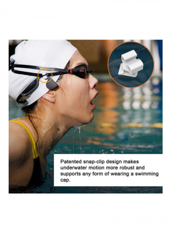Coach Swimming Training Bone Conduction Wireless Sports Headphone Black