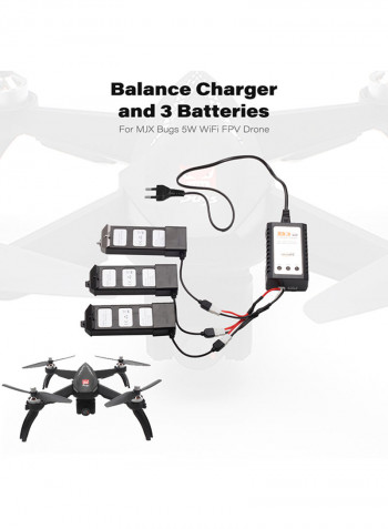 Battery Balance Charger With 3 Batteries