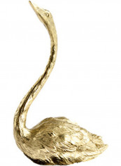 Deer Head Swan Crystal Base Decoration Gold 280X661millimeter