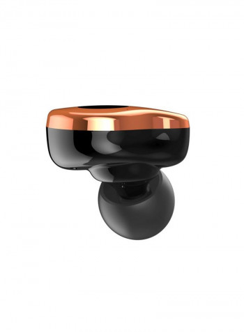 E12 In-Ear Bluetooth Earphones With Charging Case Gold/Black