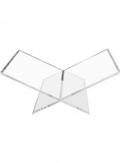 Acrylic Bookends Rack White