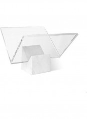 Marble Acrylic Bookends Rack White