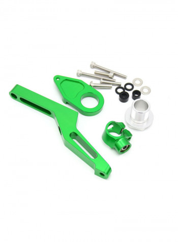 Universal Motorcycle CNC Steering Damper Stabilizer Buffer Control Bar With Mounting Bracket Kit