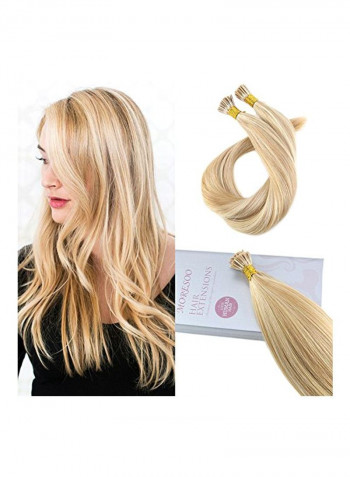 50 Strand Tip Hair Extension Set Honey Blonde 18inch