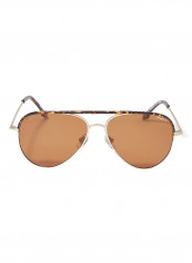 Women's Polarized Aviator Sunglasses - Lens Size: 57 mm