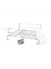 Stainless-Steel Dish Rack Silver/Clear 19.8x6.1x17.1inch reviews Stainless-Steel Dish Rack Silver/Clear 19.8x6.1x17.1inch