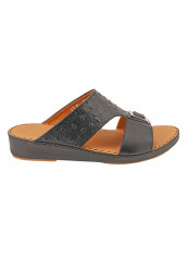 Slip On Comfort Wear Arabic Traditional Sandals Black
