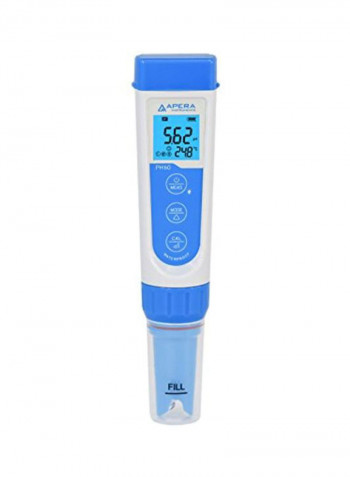 Waterproof pH Pocket Tester Blue/White 7x1.6x1.6inch