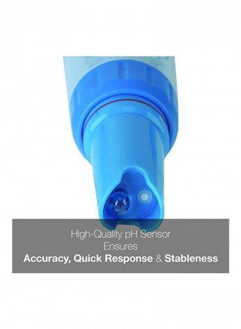 Waterproof pH Pocket Tester Blue/White 7x1.6x1.6inch