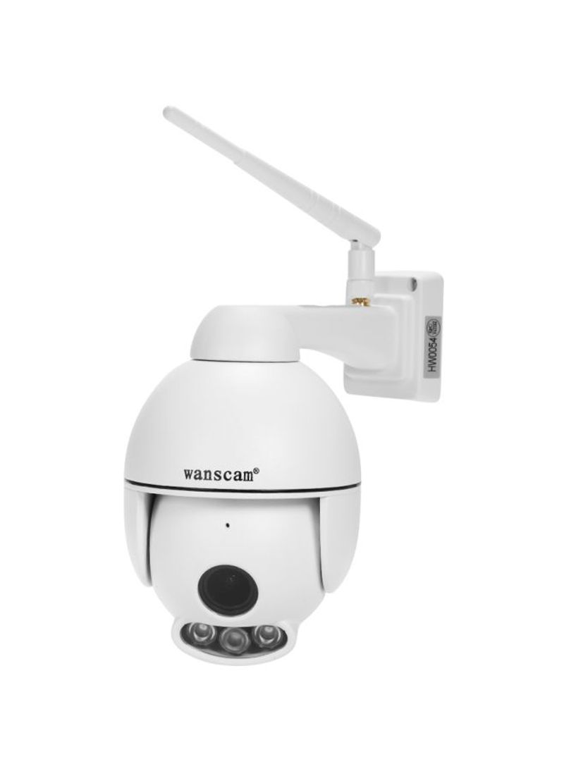 K54 Wireless Dome PTZ Surveillance Camera - UK Plug White 16x16x5.5centimeter