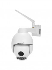 K54 Wireless Dome PTZ Surveillance Camera - UK Plug White 16x16x5.5centimeter