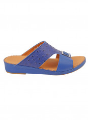 Slip On Comfort Wear Arabic Traditional Sandals Navy