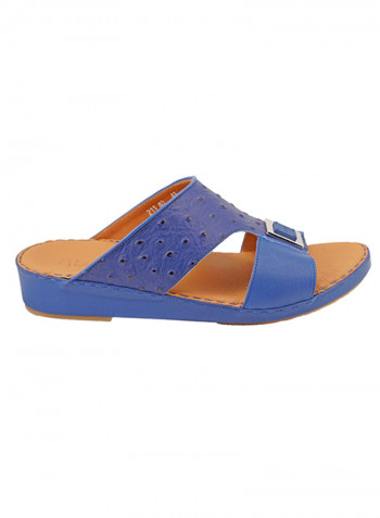 Slip On Comfort Wear Arabic Traditional Sandals Navy