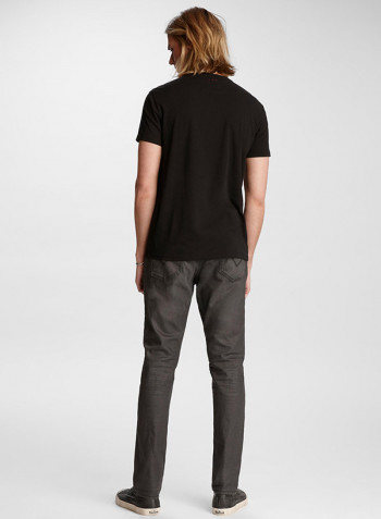 Graphic Print T-Shirt Black/Red