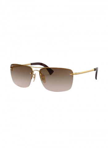 Men's Classic Square Sunglasses - Lens Size: 61 mm