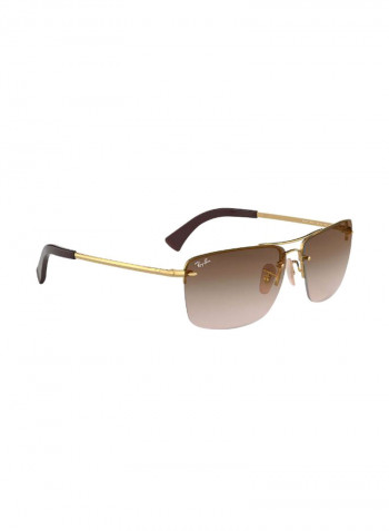 Men's Classic Square Sunglasses - Lens Size: 61 mm