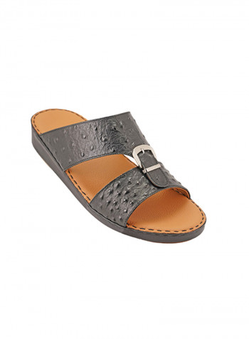 Slip On Comfort Wear Arabic Traditional Sandals Black