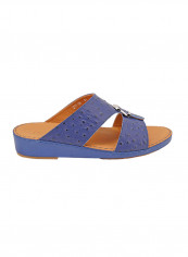 Slip On Comfort Wear Arabic Traditional Sandals Navy
