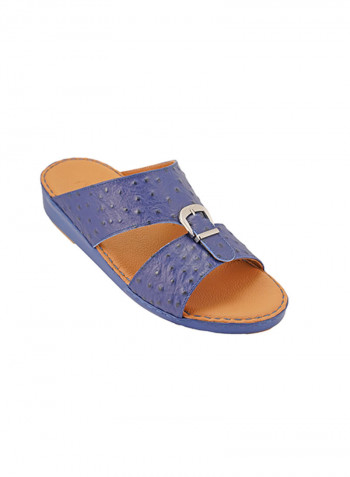 Slip On Comfort Wear Arabic Traditional Sandals Navy