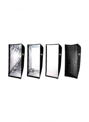 Raja Mouse Quick Folding Softbox 60x120centimeter Black/Silver