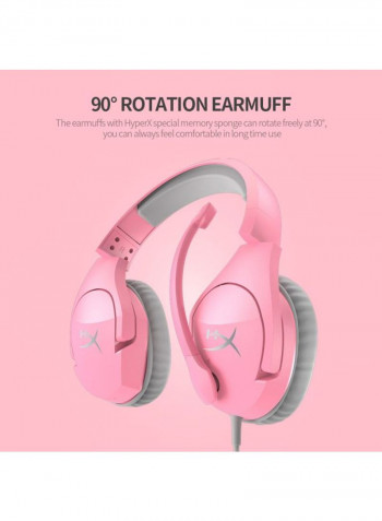 HyperX Cloud Stinger Wired Over-Ear Headsets Pink/Grey