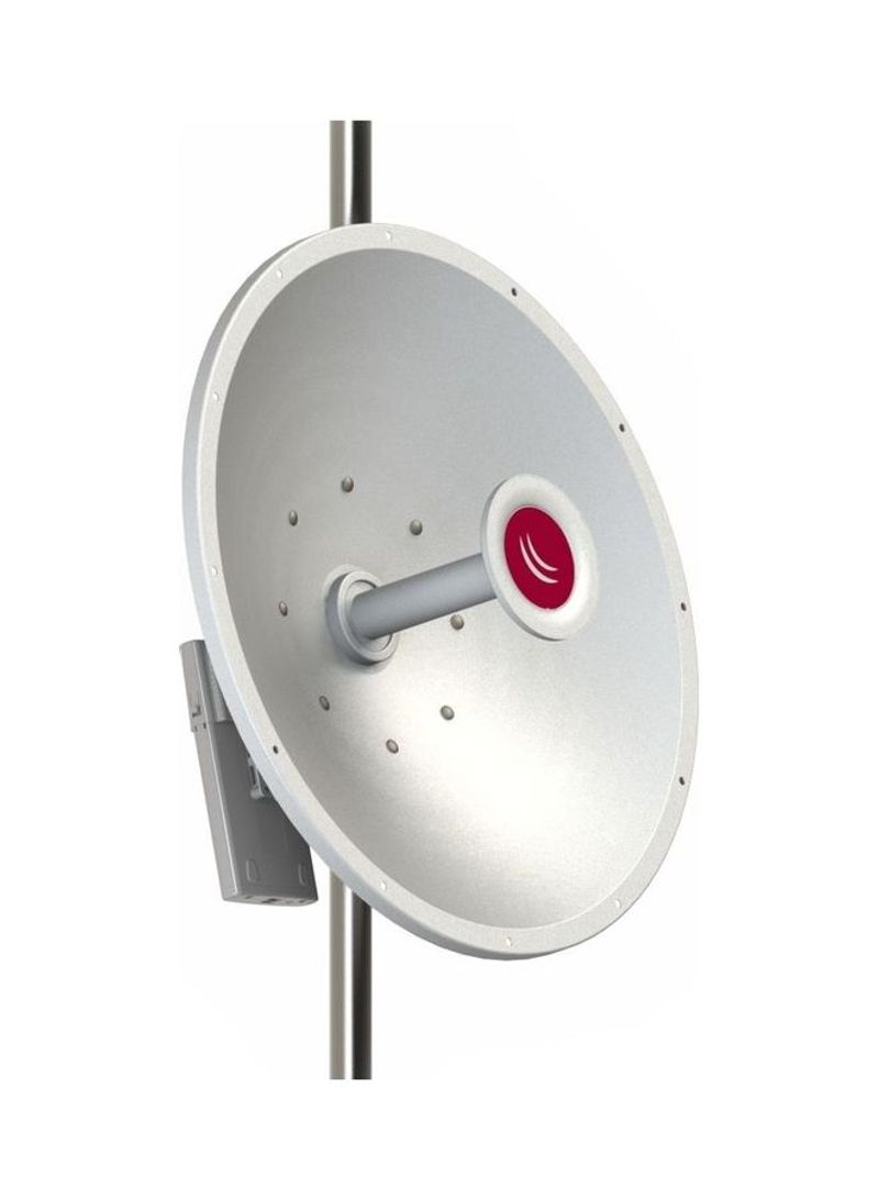 Parabolic Dish Antenna With Standard Type Mount Silver/White/Red