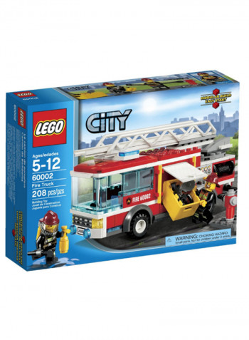 208-Piece City Fire Truck Building Set 60002