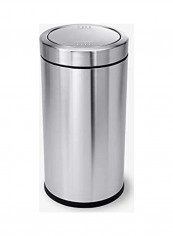 Stainless Steel Dustbin Silver 735millimeter