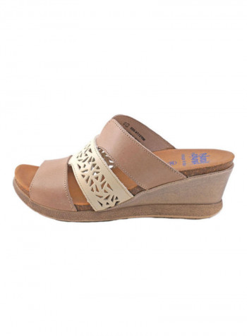 Comfortable Slip On Casual Sandals Beige