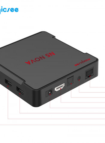 N5 Nova Smart Android TV Box LU-V5-563 Black