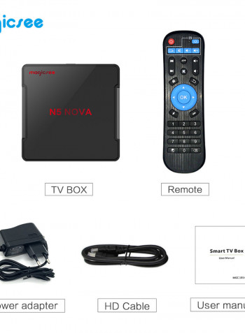 N5 Nova Smart Android TV Box LU-V5-563 Black