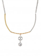 Stainless Steel Pendant Necklace With Zircon