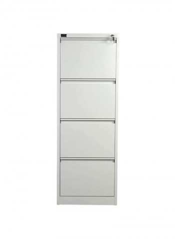 4-Drawer Steel Filling Cabinet Grey