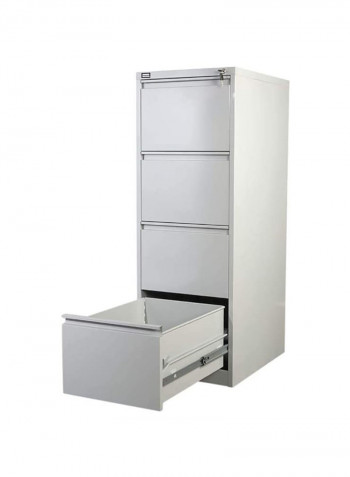 4-Drawer Steel Filling Cabinet Grey