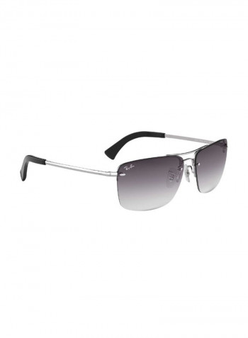Men's Classic Square Sunglasses - Lens Size: 61 mm