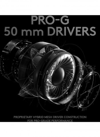 Pro X Gaming Headset With Blue Voice Black