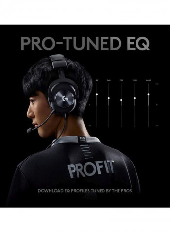 Pro X Gaming Headset With Blue Voice Black