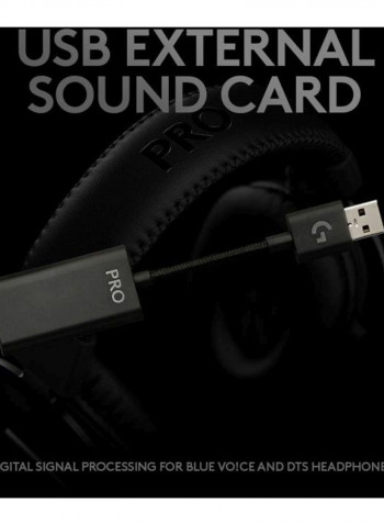 Pro X Gaming Headset With Blue Voice Black