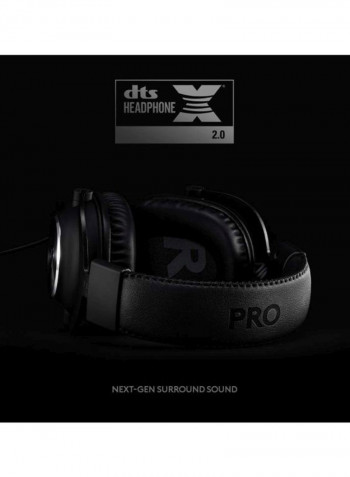 Pro X Gaming Headset With Blue Voice Black