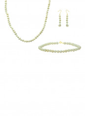 10 Karat Gold With Pearls Strand Jewellery Set reviews 10 Karat Gold With Pearls Strand Jewellery Set
