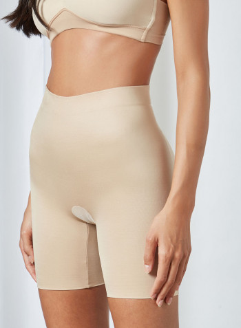 Suit Your Fancy Mid-Thigh Booty Booster Nude