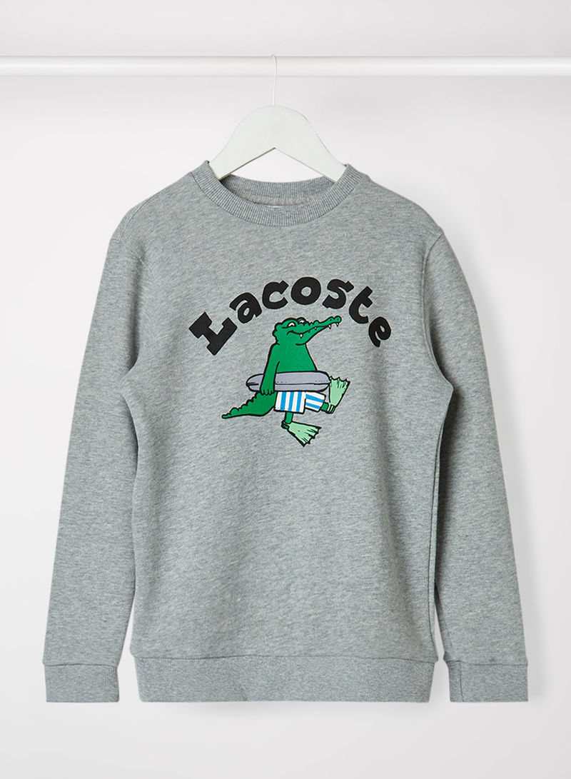 Kids Crocodile Graphic Sweatshirt Heather Wall/Multico