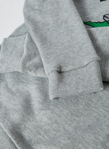 Kids Crocodile Graphic Sweatshirt Heather Wall/Multico