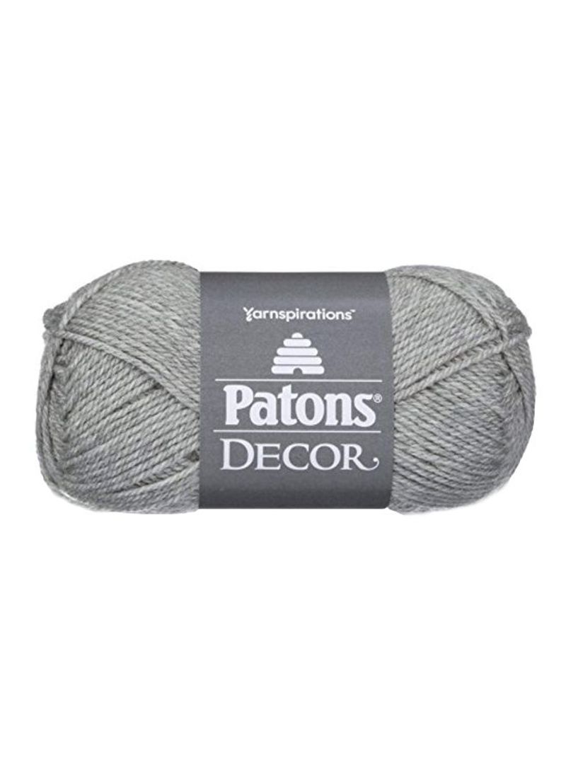 Medium Worsted Knitting Yarn Pale Grey 208yard